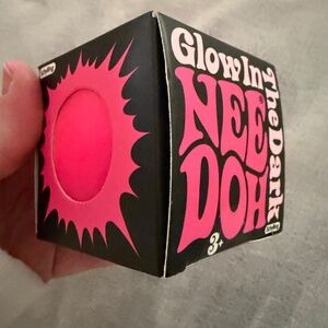 Brand New Glow in the Dark Needoh - Pink